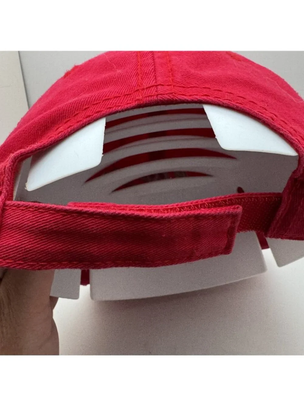 Snap-on Tools Baseball Cap Hat Red Distressed Wild 100% Cotton Adjustable